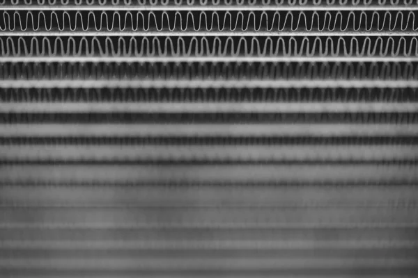 Monochromatyczny Obraz Tła Chłodnicy Samochodowej Zbliżenie Srebrne Tło Wielu Zduplikowanych — Zdjęcie stockowe