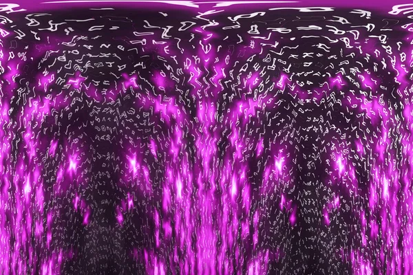 Рожева Матриця Цифровий Фон Концепція Кіберпростору Персонажі Падають Матриця Потоку — стокове фото