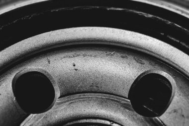 Otomatik parçanın tek renkli fotoğrafı, kopyalama alanı