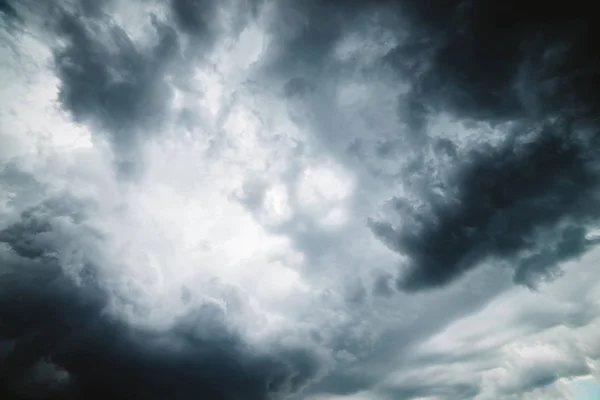 Textura Nebulosa Dramática Fundo Cinza Natural Cumulonimbus — Fotografia de Stock