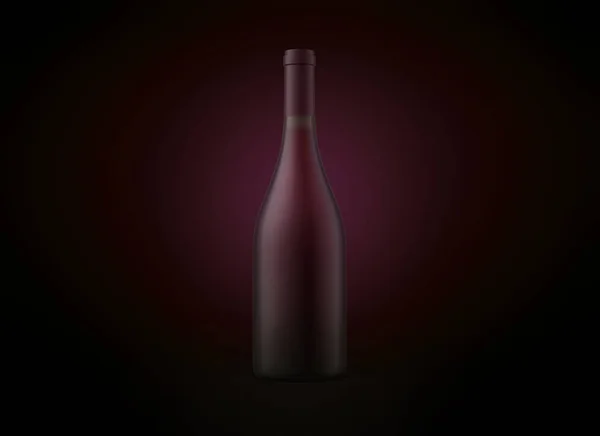 Wine bottle on background. Product packaging brand design. Mock up drink with place for you lable and text.