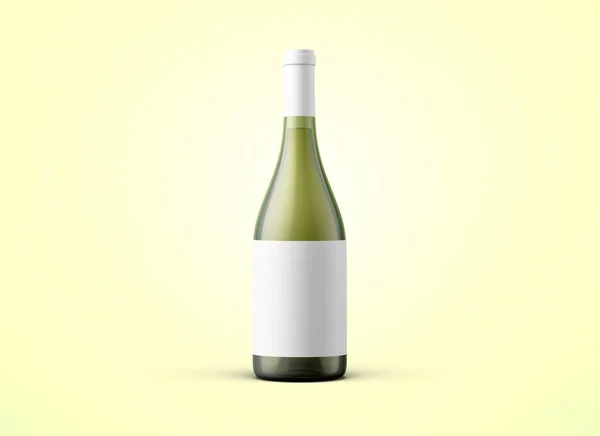 Wine bottle on background. Product packaging brand design. Mock up drink with place for you lable and text.