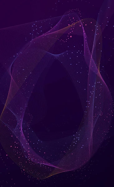 Colorful background abstract particles. Future geometric template with transition. Gradient background design composition.