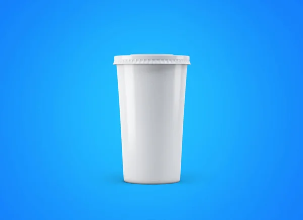 Soda cup 500 ml. Paper cup on light green background. Take away cinema cola. Big cardboard cup of beverages to go mockup.