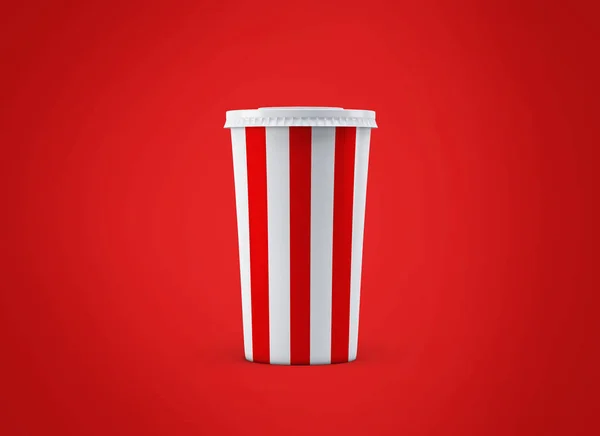 Soda cup. Paper cup on background. Take away cinema cola. Big cardboard cup of beverages to go mockup.