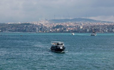 İtalya 'da güzel bir körfez manzarası
