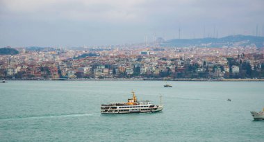 İtalya 'da güzel bir körfez manzarası