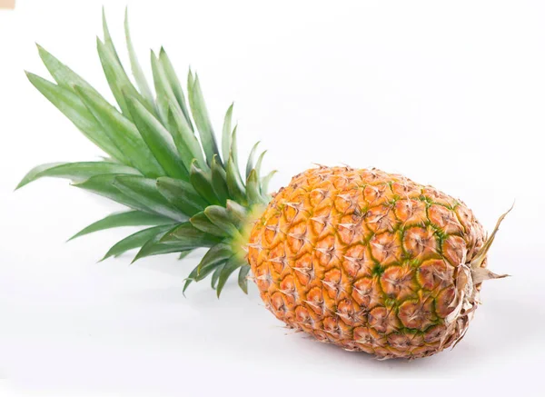 Ripe Pineapple White Background — Stock Photo, Image