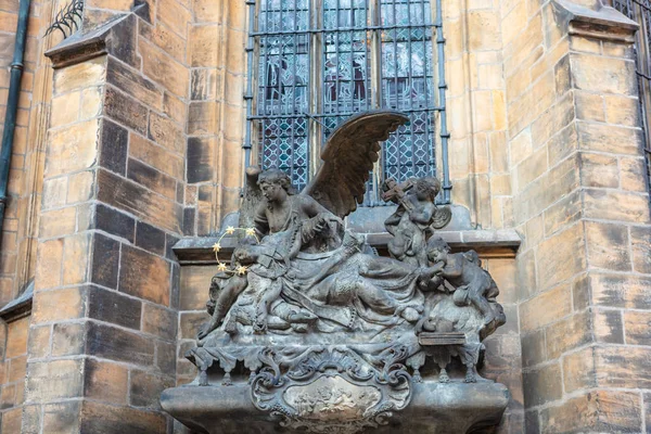 Standbeeld Van Johannes Nepomuk Nationale Heilige Van Tsjechië Het Zuiden — Stockfoto