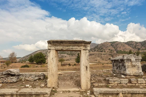 Necropoli Hierapolis Nella Provincia Denizil Uno Dei Cimiteri Più Grandi — Foto Stock
