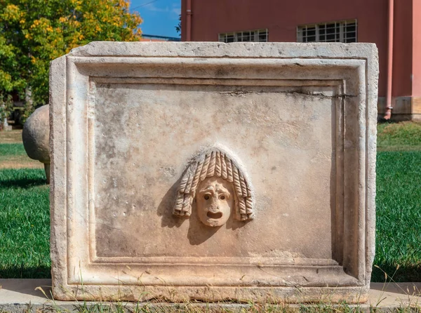 Pannello Decorativo Recuperato Dalle Rovine Del Sito Archeologico Antica Città — Foto Stock