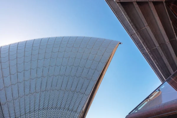 시드니 오스트레일리아 2019년 시드니 하버의 시드니 오페라 하우스의 디테일은 유명하고 — 스톡 사진