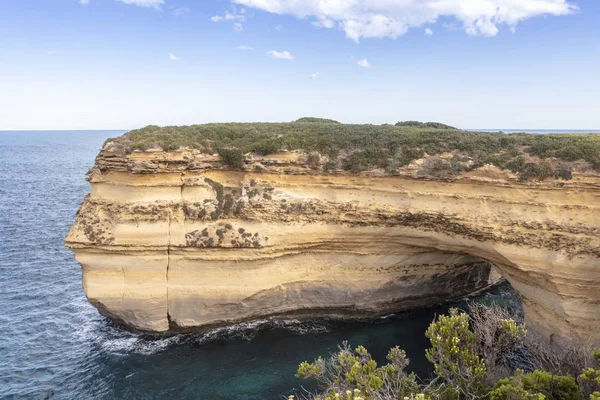 Vista Panorámica Junto Great Ocean Road Australia Incluyendo Las Formaciones — Foto de Stock