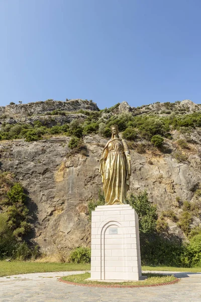Efeso Turquía Junio 2019 Gigantesca Estatua Bronce Virgen María Cerca — Foto de Stock