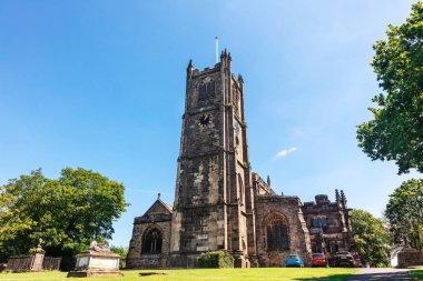 Lancaster, Birleşik Krallık-3 Temmuz 2019: Lancaster Priory, Lancaster şehir merkezinin Ingiltere kilise Kilisesi, Lancashire, Ingiltere.