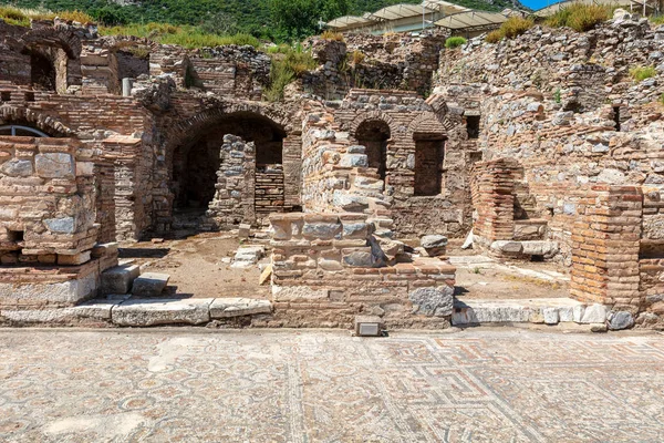 Ephesus Ókori Római Régészeti Lelőhely Anatólia Egy Népszerű Turisztikai Attrakció — Stock Fotó