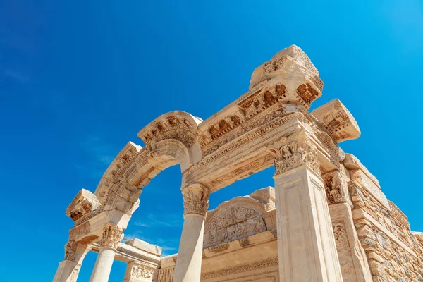 Temple Hadrien Sur Site Archéologique Ephèse Turquie — Photo