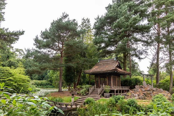 Santuário Xintoísmo Jardim Japonês Inglaterra — Fotografia de Stock