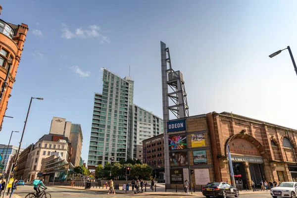 Manchester September 2020 Old New Buildings Deansgate Manchester — Stock Photo, Image