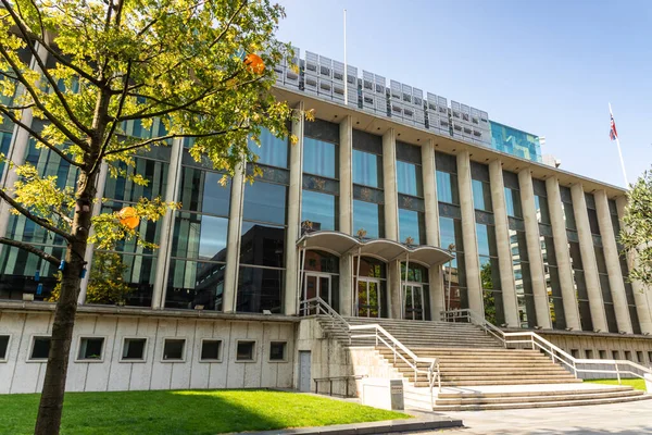 Manchester September 2020 Entrance Manchester Crown Court Building Crown Square — 스톡 사진