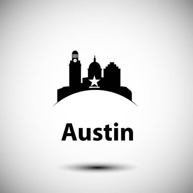 Austin USA, detaylı siluet