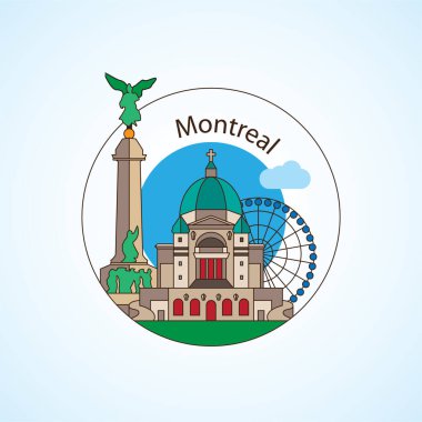 Montreal Kanada detaylı siluet