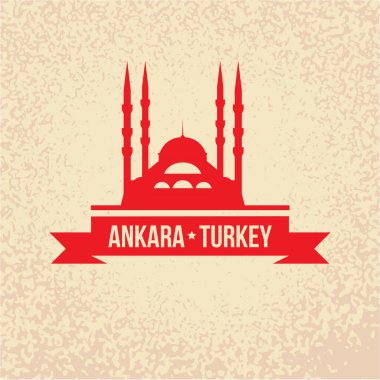 Ankara ve Türkiye silueti ayrıntılı