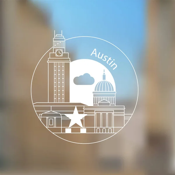 Austin USA, detaylı siluet