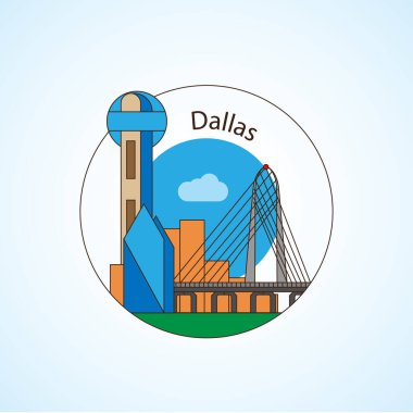 Dallas USA detaylı siluet