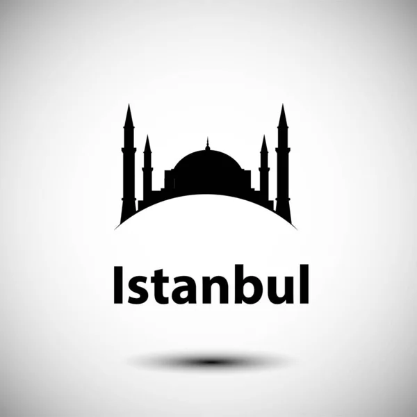 Πόλη Της Κωνσταντινούπολης Μοντέρνο Λεπτομερές Εικονίδιο Διάνυσμα Απεικόνιση — Διανυσματικό Αρχείο
