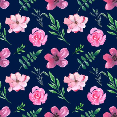 suluboya çiçek desenleri. duvar kağıdı canlandıracak yazdırın. boya çizilmiş. yaşam malzemesi.