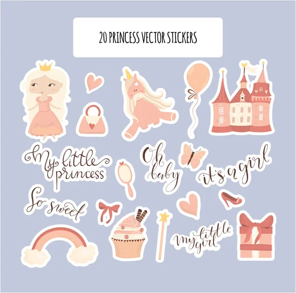 Set of colorful scrapbooking stickers - unicorn, cupcake, ice cr Stock  Vector by ©Zolushka88 189462416