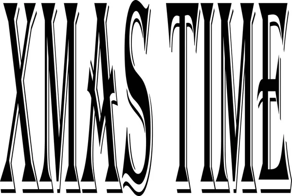 Xmas zaman metin işaret resimde beyaz resimde üzerinde