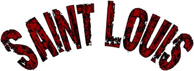 Saint Louis metin işareti illüstrasyon 
