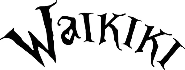 Wikiki-Textzeichenillustration — Stockvektor