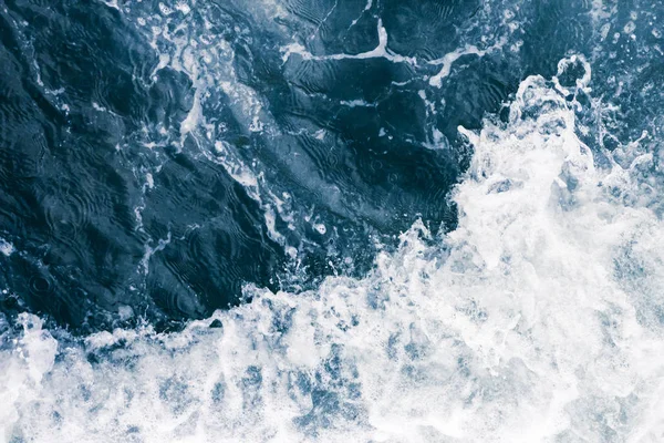 Surface Mer Vagues Éclaboussures Mousse Bulles Marée Haute Fond Abstrait — Photo