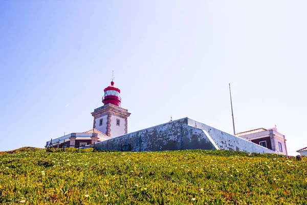 Fechamento do farol do Cabo da roca, Portugal — Fotografia de Stock