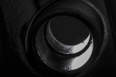 Aşırı yakın çekim araba tampon kasnak.