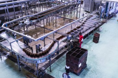 Luanda/Angola 23 2018 - içecekler fabrika kapalı görünümünü olabilir.