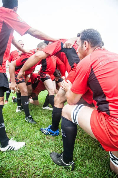 Pointnoire Congo 18May2013 Team Amateur Friends Playing Rugby — стоковое фото