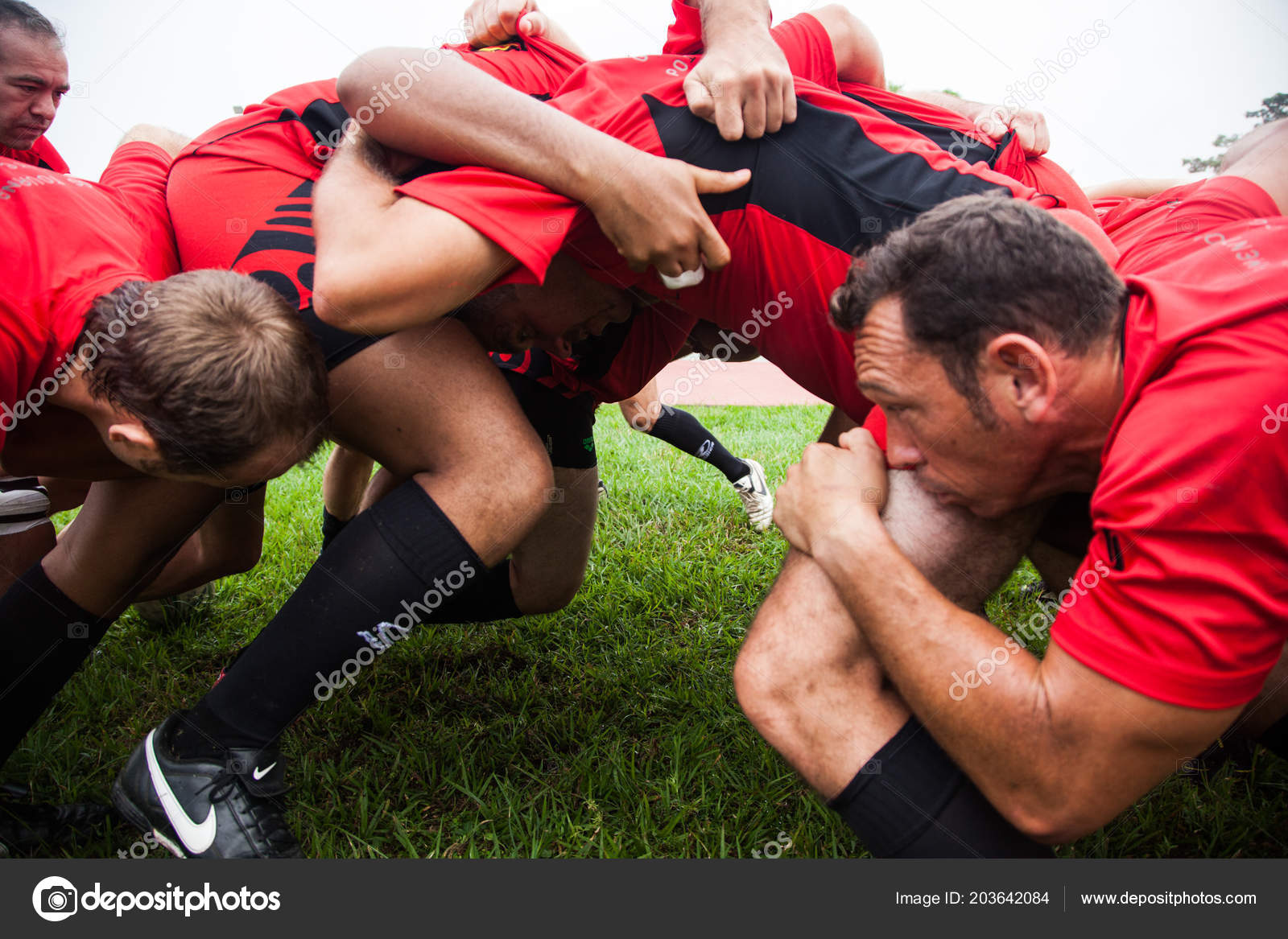 Pointnoire Congo 18May2013 Team Amateur Friends Playing Rugby — Stock ...