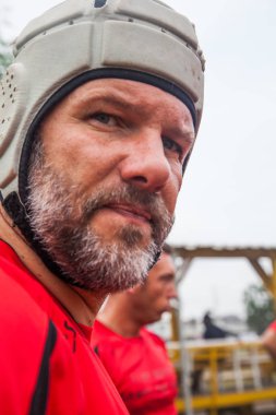 Pointnoire/Kongo - 18 Mayıs 2013 - rugby oyuncusu ifade portresi