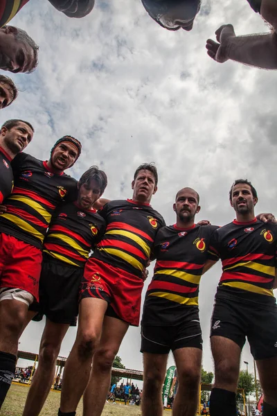 Pointnoire Congo 18May2013 Team Amateur Friends Playing Rugby — Stock Photo, Image