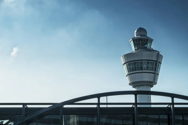 Amsterdam Netherlands Sep 2014 Schiphol Airport Control Tower — Stock Photo, Image