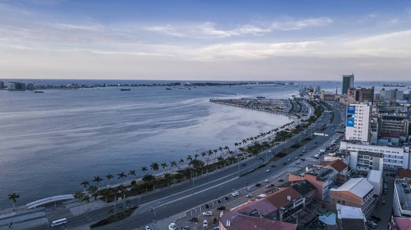 Luchtfoto Van Het Randnummer Van Luanda Angola Africa Difference Tussen — Stockfoto