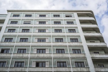 Tipik Portekizce Lizbon'da binanın cephe. Portekiz