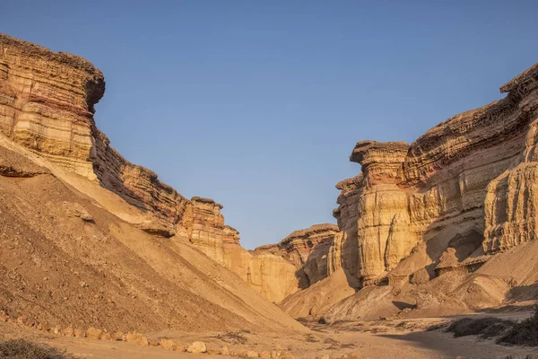 Hermosa Puesta Sol Los Cañones Del Desierto Namibe África Angola — Foto de Stock