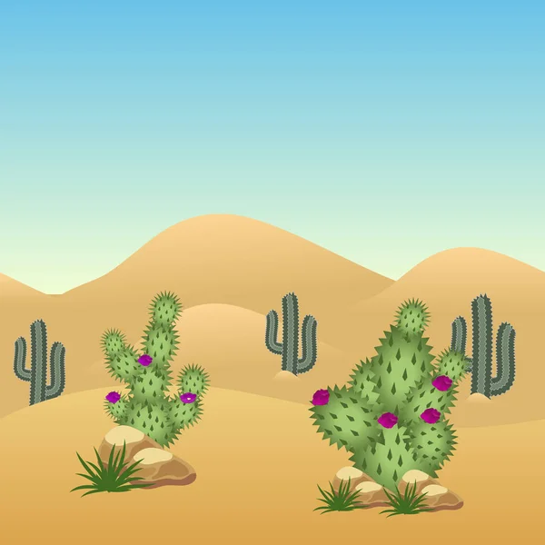 Desert landscape background.