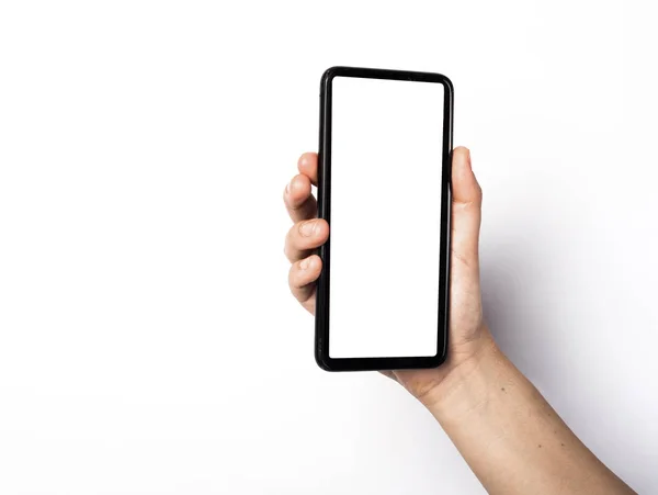 Beyaz bir ekran ile Smartphone