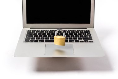 dizüstü bilgisayarda yüzen asma kilit